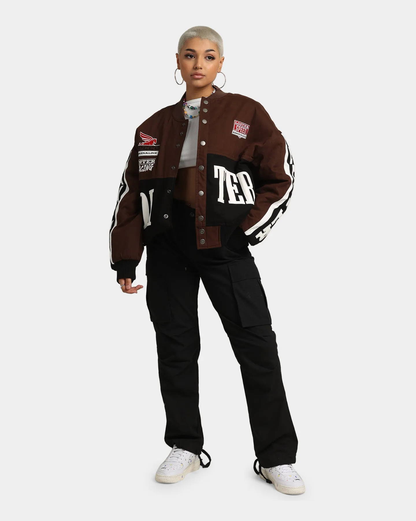 Loiter Motor Sport Jacket Brown