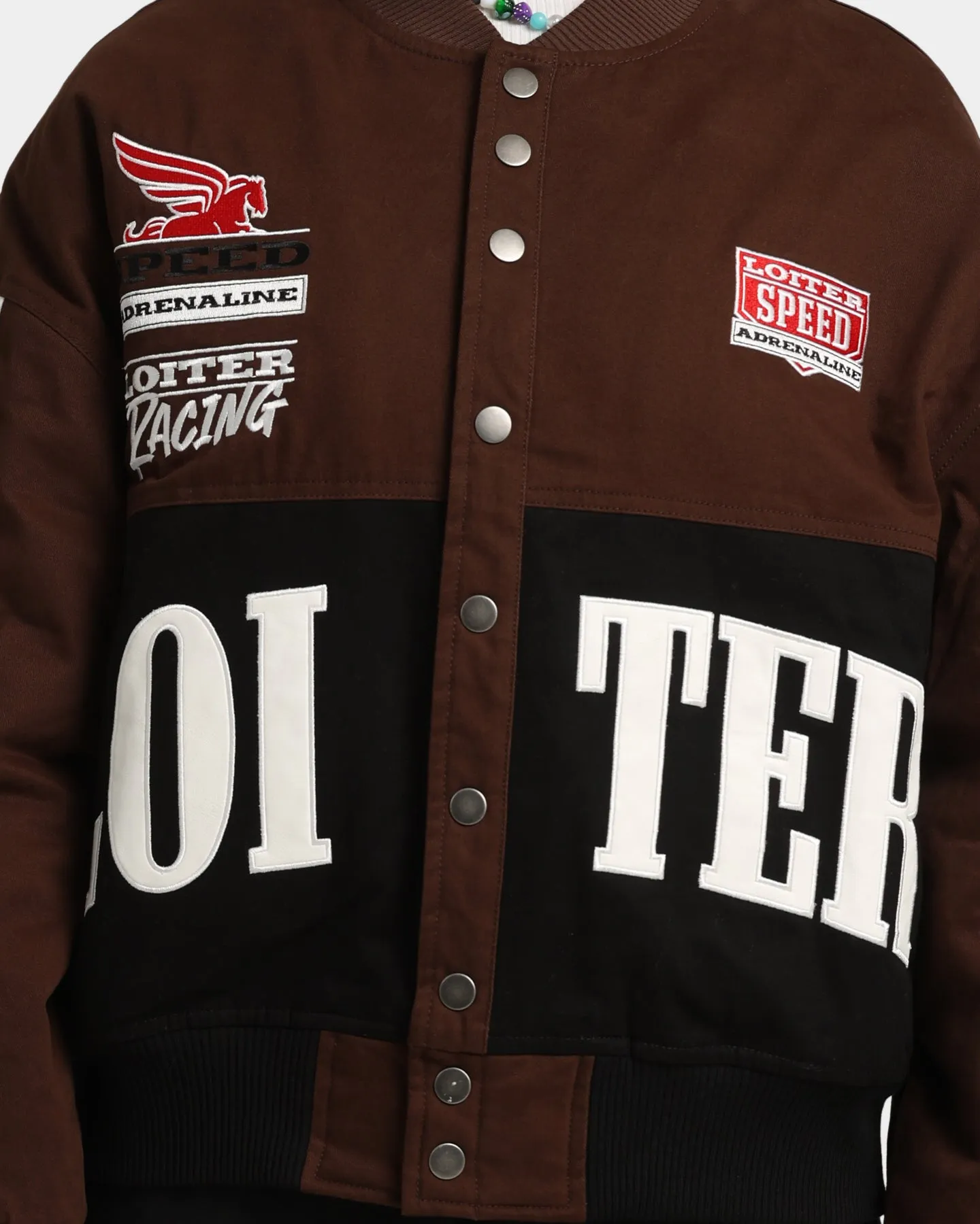 Loiter Motor Sport Jacket Brown