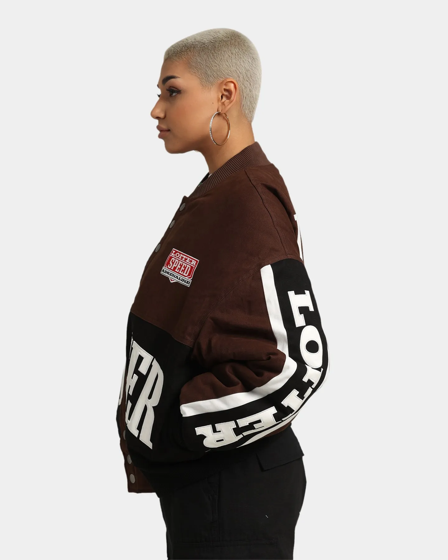 Loiter Motor Sport Jacket Brown
