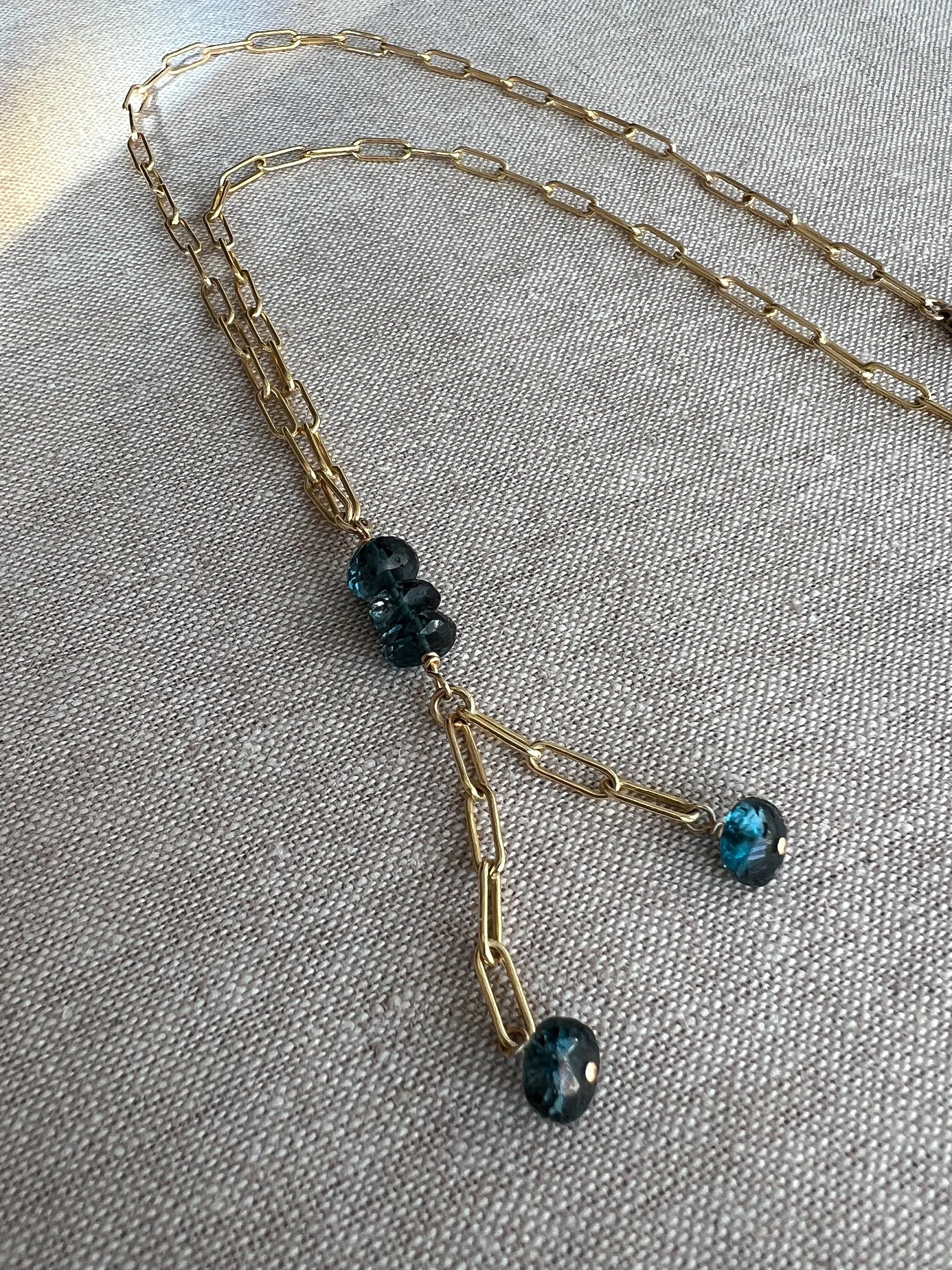 London Blue Topaz Necklace