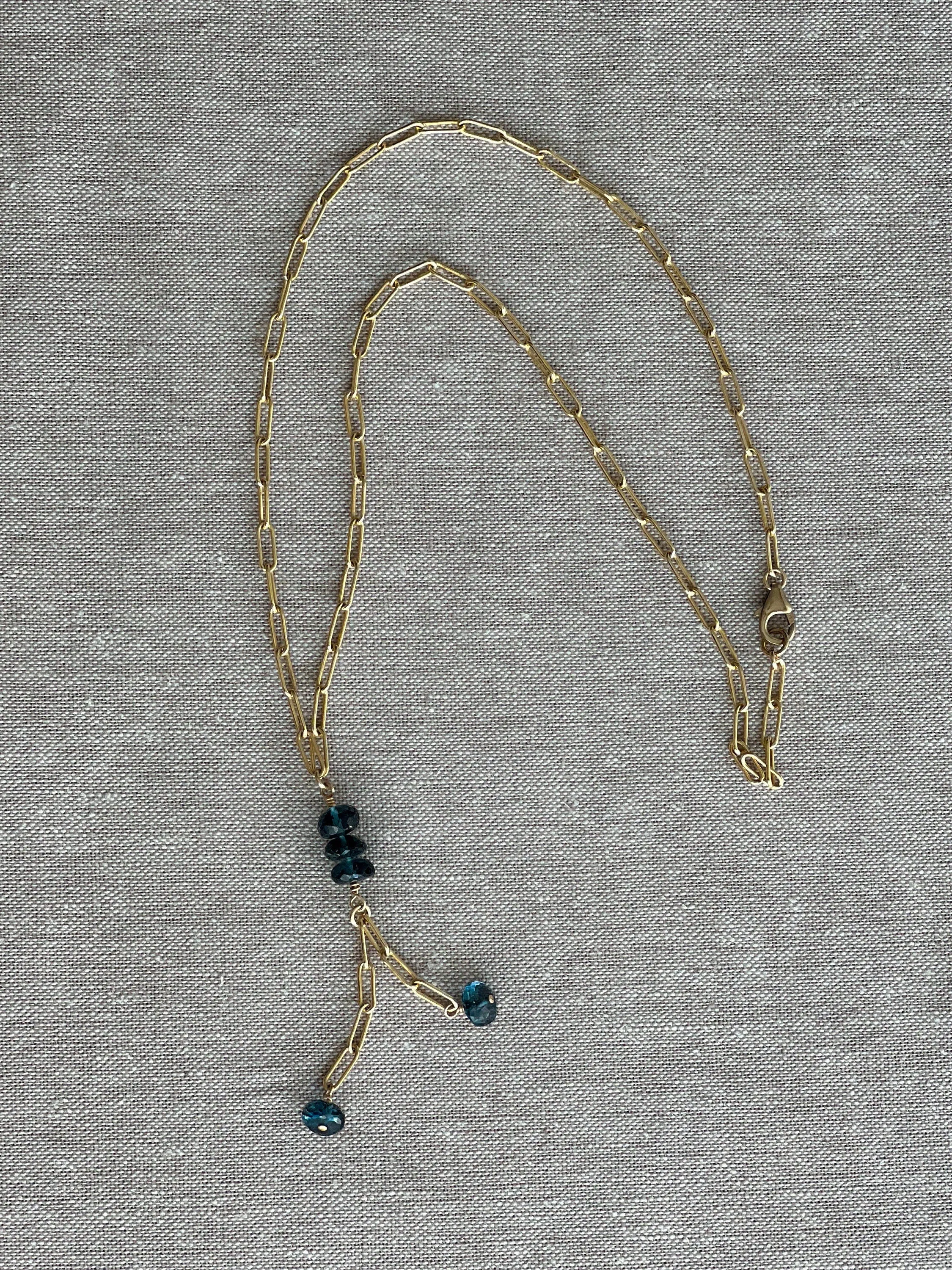 London Blue Topaz Necklace