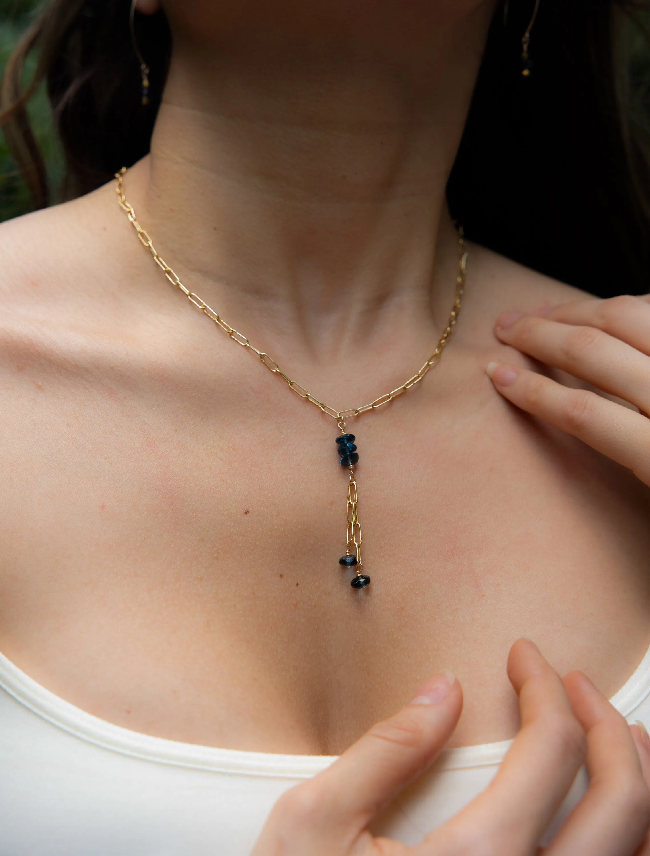 London Blue Topaz Necklace