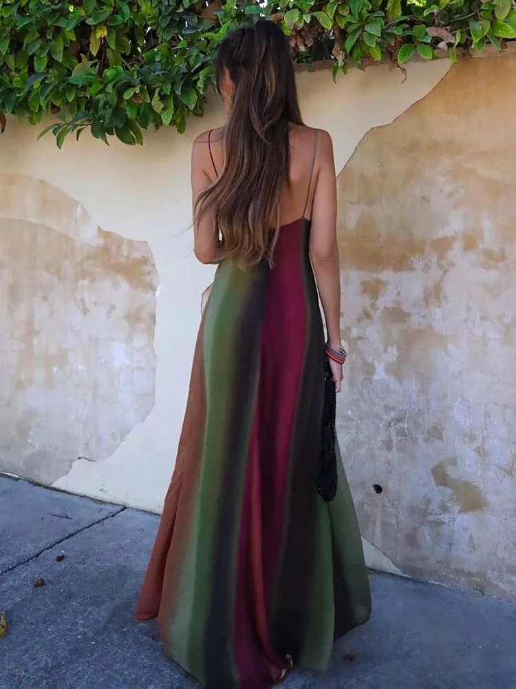 Long Chiffon Maxi Dress