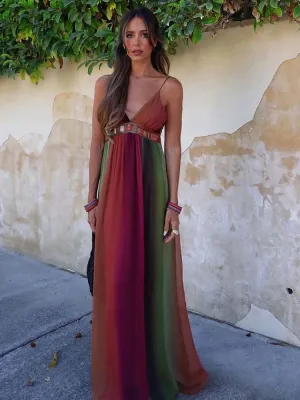 Long Chiffon Maxi Dress