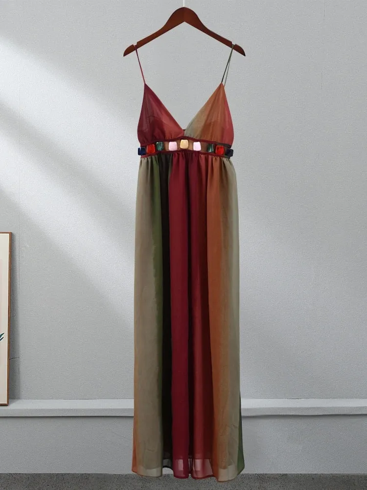 Long Chiffon Maxi Dress