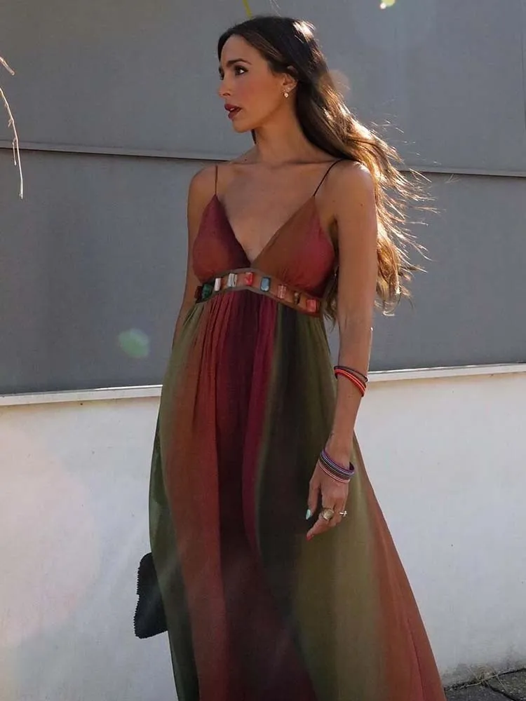 Long Chiffon Maxi Dress