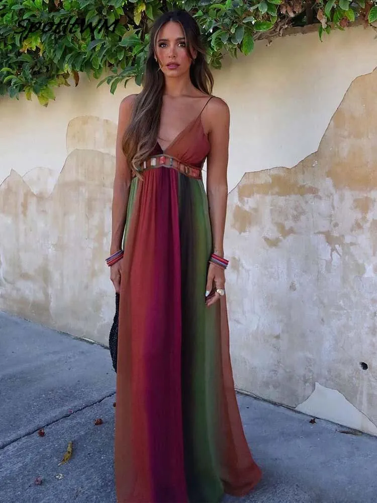 Long Chiffon Maxi Dress