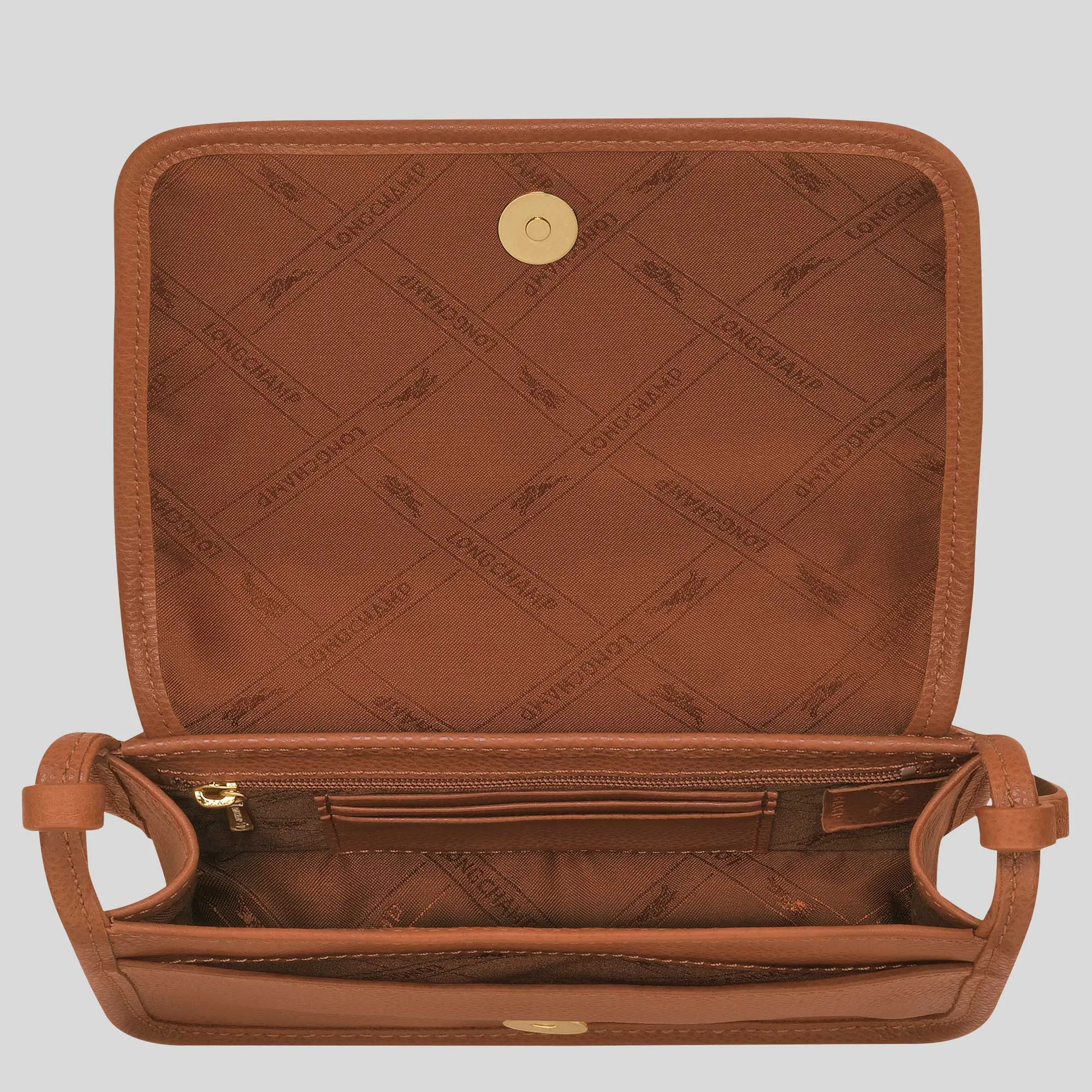 LONGCHAMP Le Foulonne XS Clutch Crossbody Bag Caramel RB-10133021