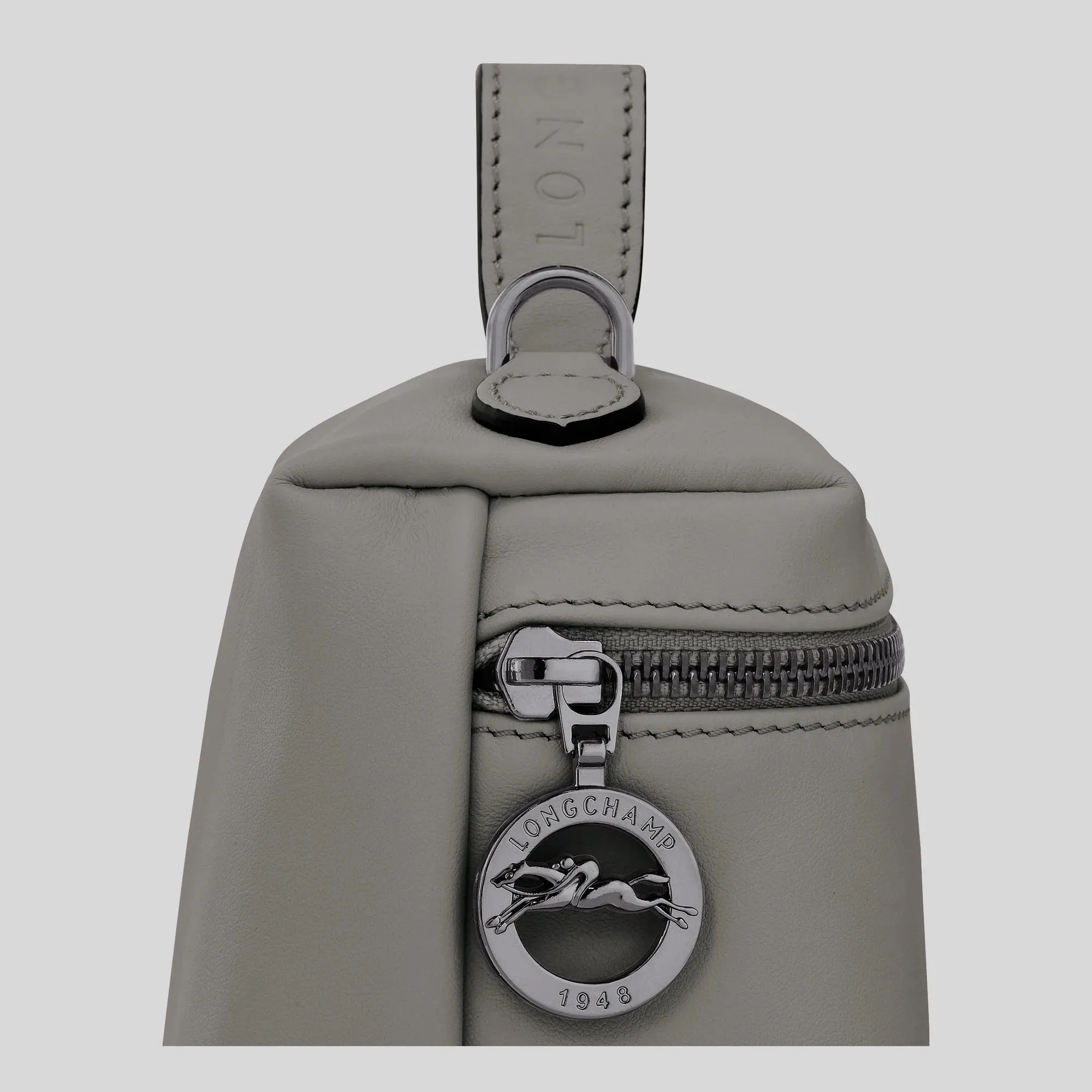 LONGCHAMP Le Pliage Extra XS Vanity Leather Handbag Turtledove RB-10187987