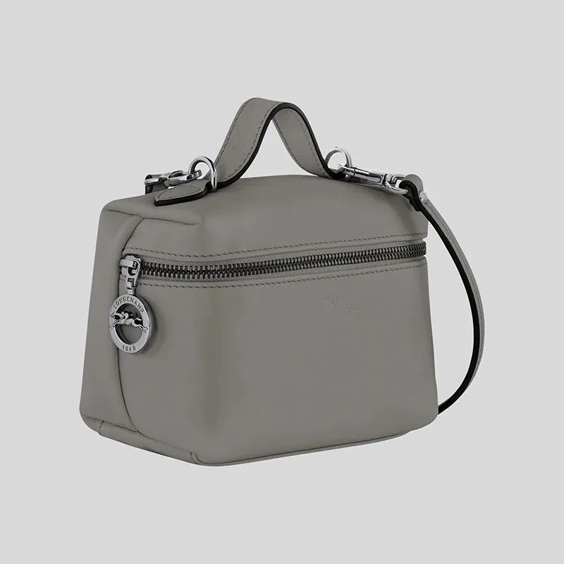 LONGCHAMP Le Pliage Extra XS Vanity Leather Handbag Turtledove RB-10187987