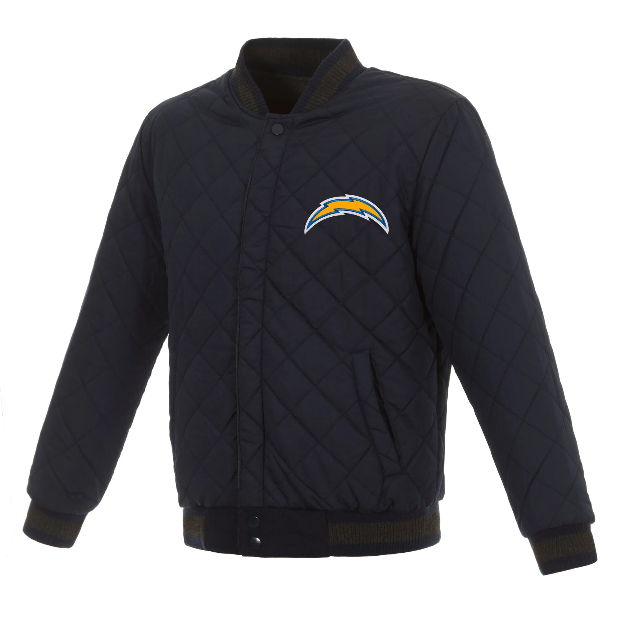 Los Angeles Chargers Reversible Wool and Leather Jacket