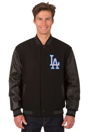 Los Angeles Dodgers Reversible Wool and Leather Jacket