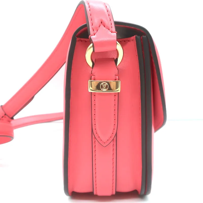 Louis Vuitton LV Pont 9 Shoulder Bag Dahlia Pink Leather NEW