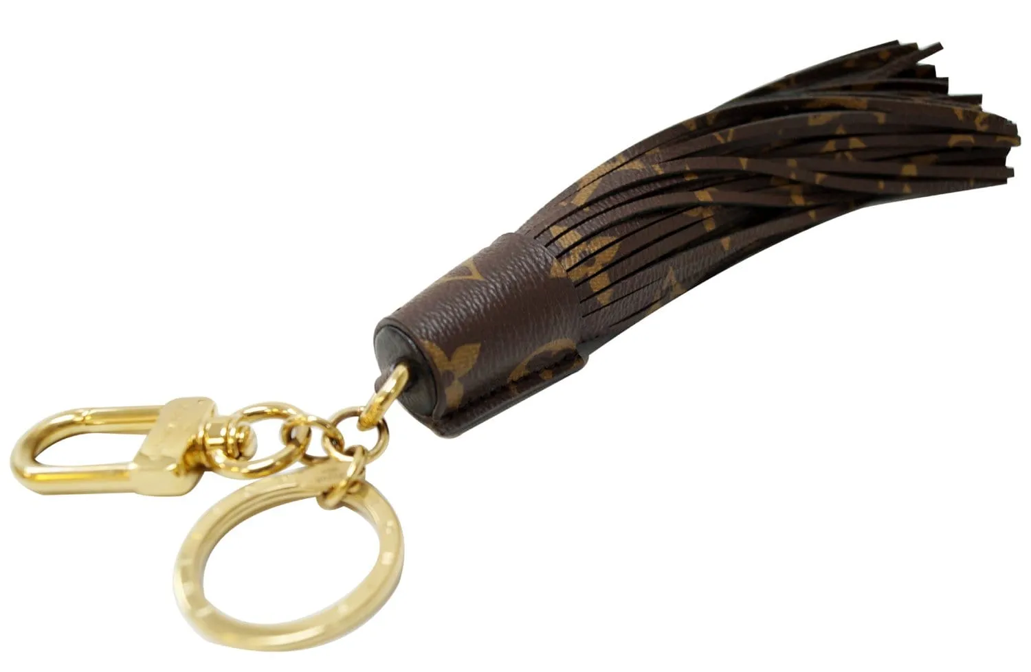 LOUIS VUITTON Monogram Canvas Tassel Bag Charm