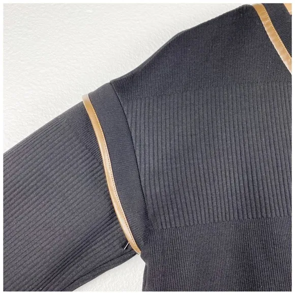 Lysse Quilted Convertible Sweatshirt In Black Size Small