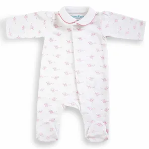Magnet Cotton Sleepsuit - Pink Mouse