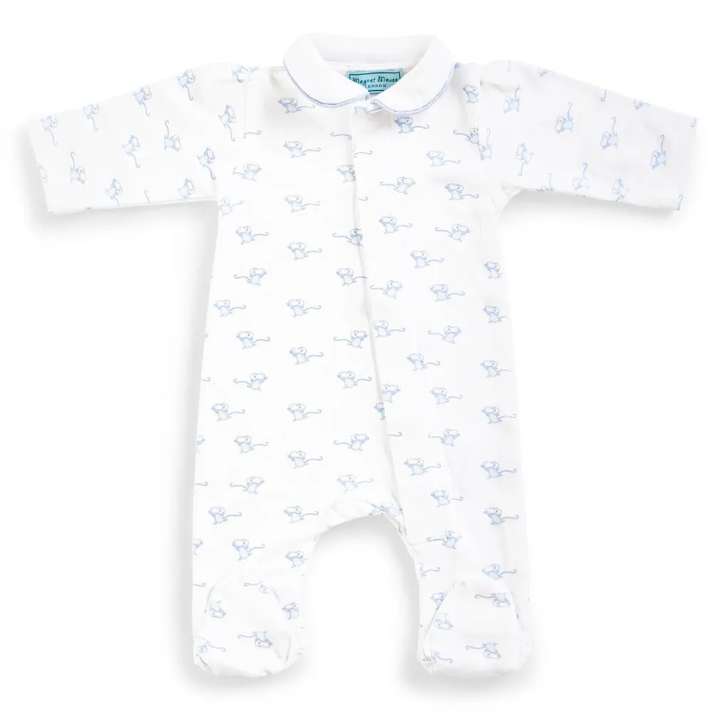 Magnet Sleepsuit - Blue Mouse