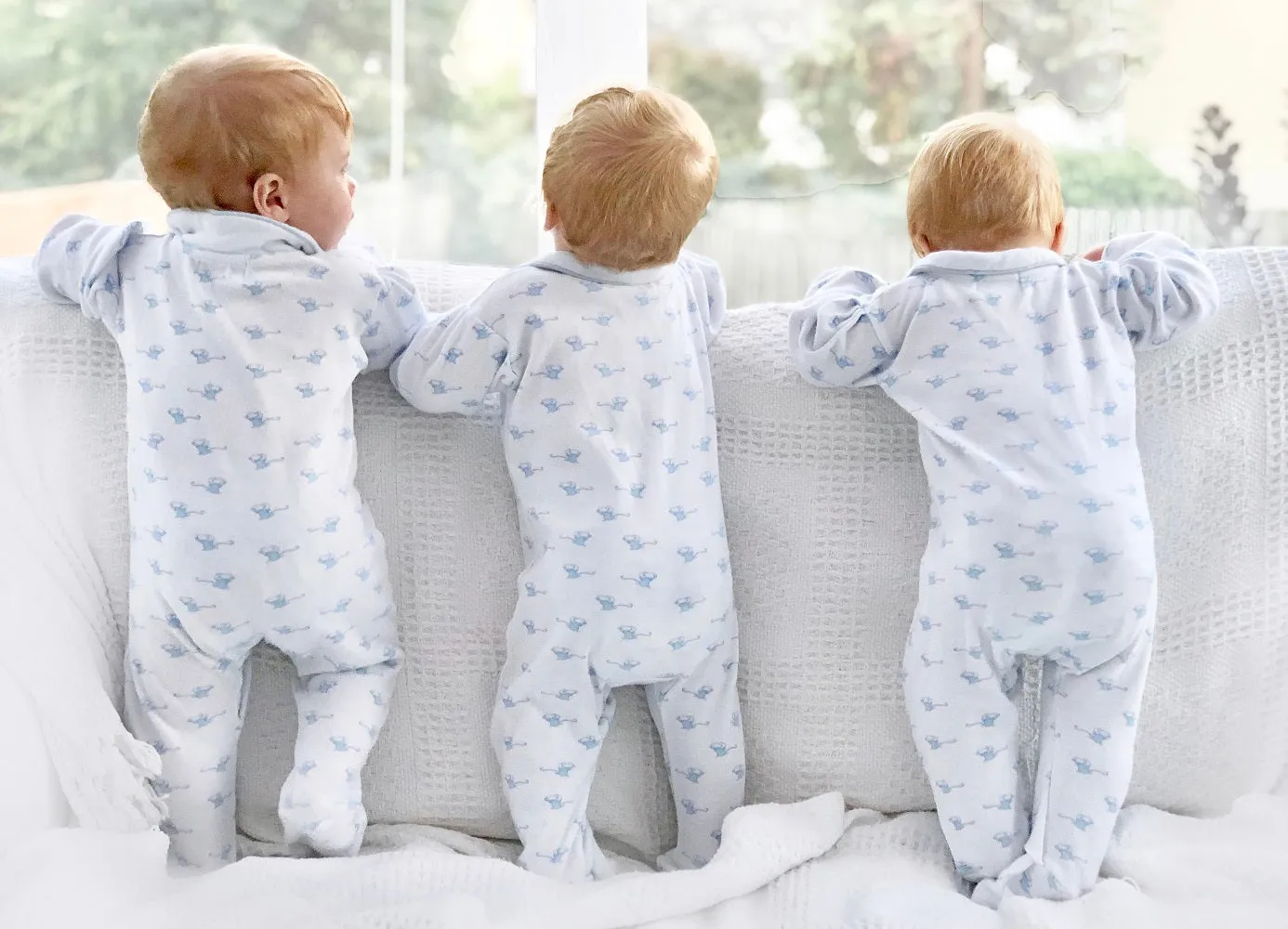 Magnet Sleepsuit - Blue Mouse