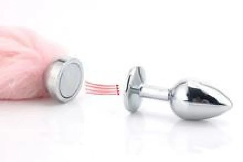 Magnetic Plug Fox Tail - Gold