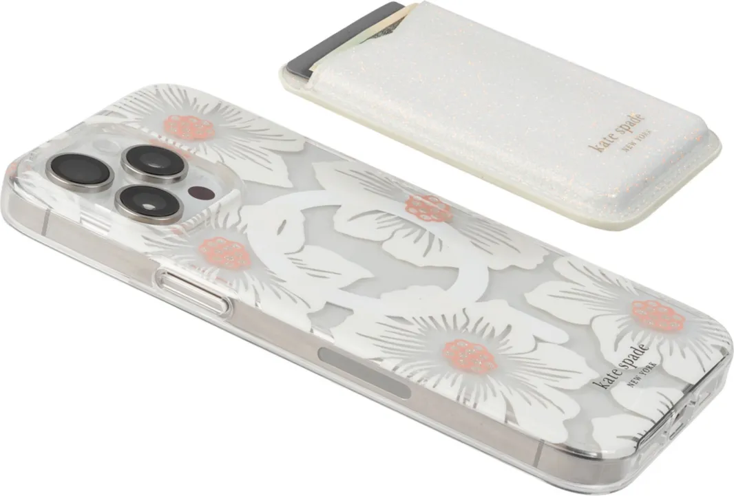 Magnetic Wallet Compatible with MagSafe White Glitter