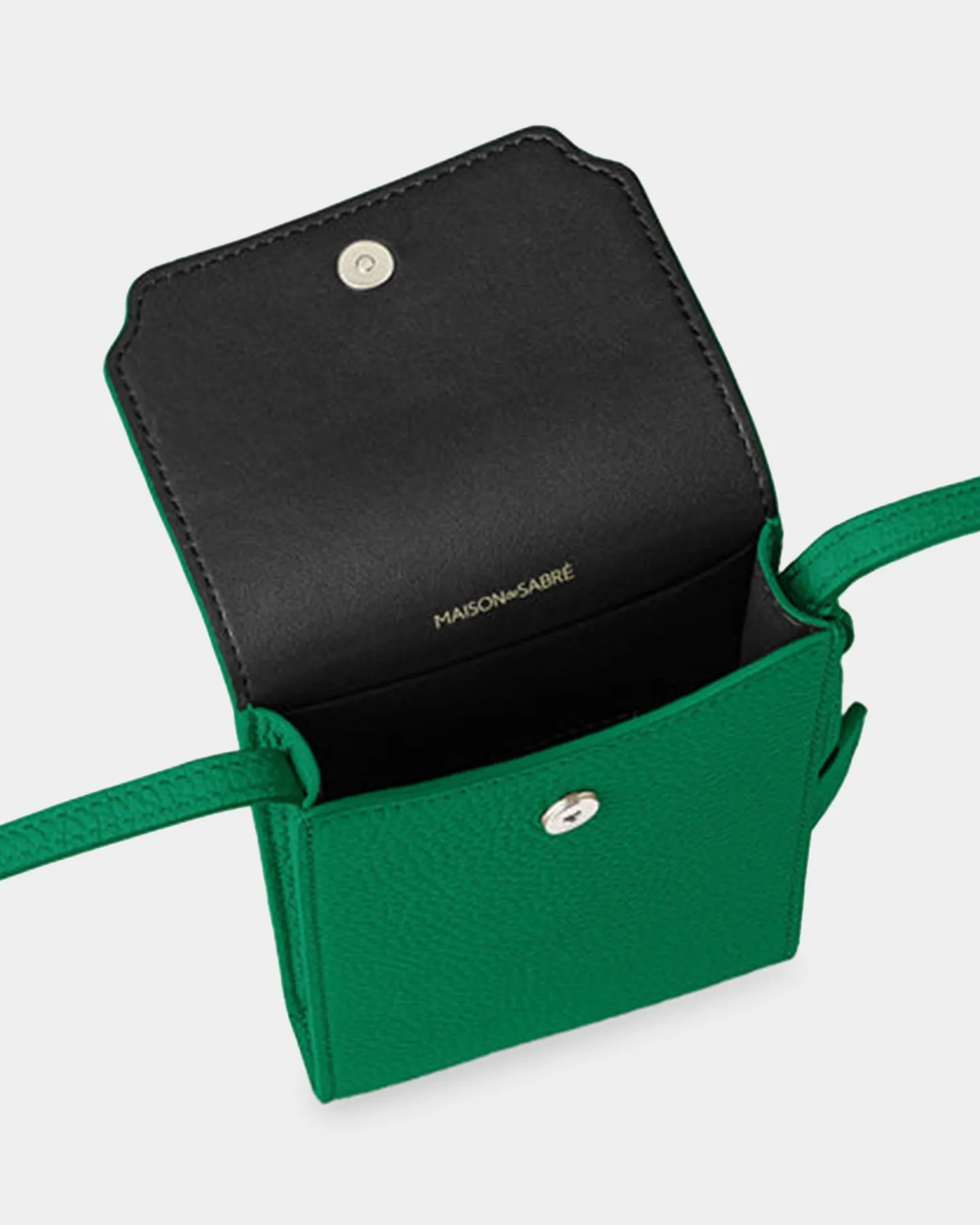 Maison De Sabre The Crossbody Phone Pouch Emerald Green