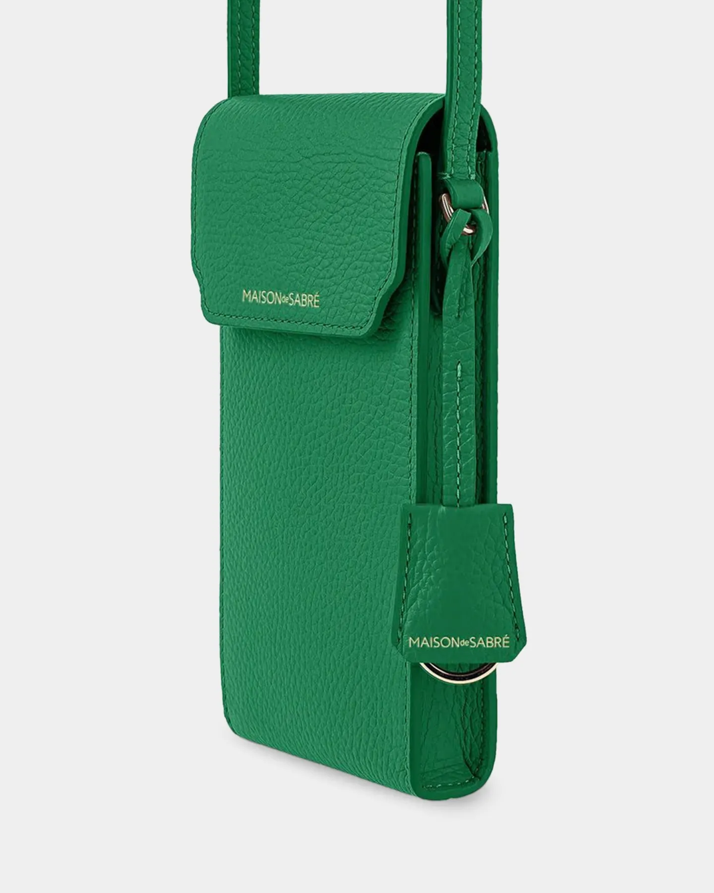 Maison De Sabre The Crossbody Phone Pouch Emerald Green