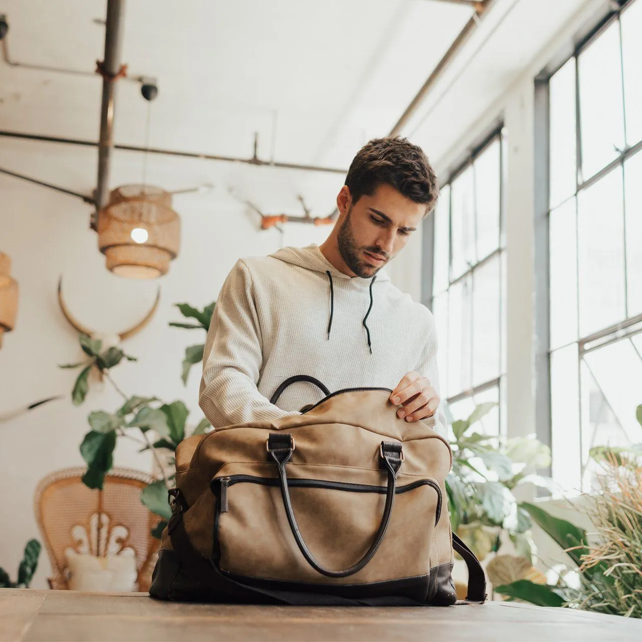 Marcel Two Tone Duffle Bag