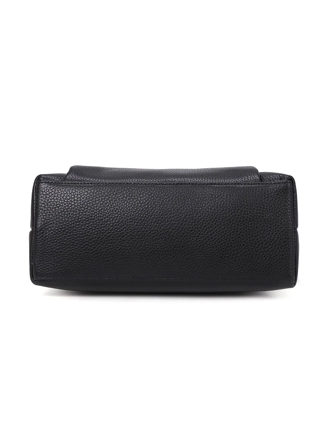 MARCIA LEATHER XBODY BAG- BLACK- E1-0830-BLK