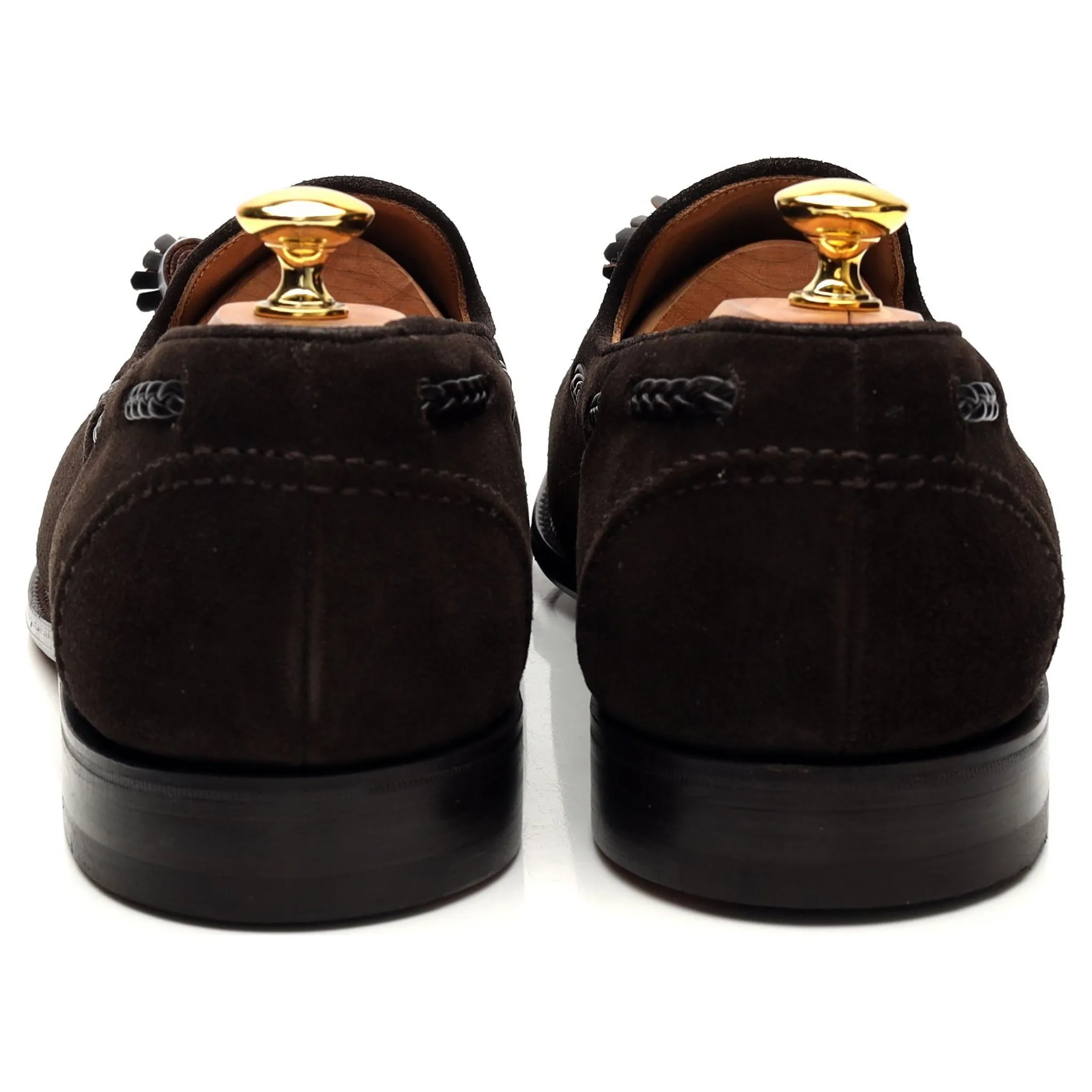 'Matisse' Dark Brown Suede Tassel Loafer UK 12 F