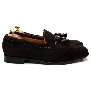 'Matisse' Dark Brown Suede Tassel Loafer UK 12 F