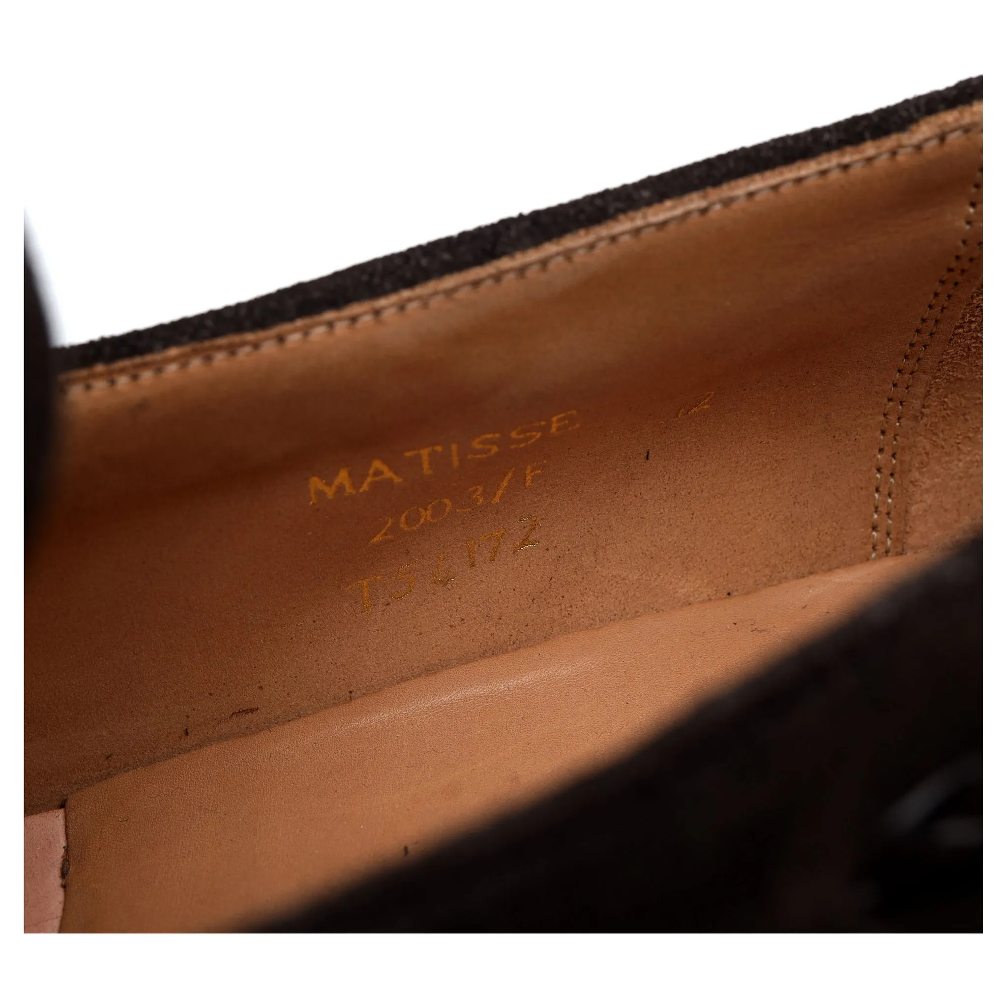 'Matisse' Dark Brown Suede Tassel Loafer UK 12 F