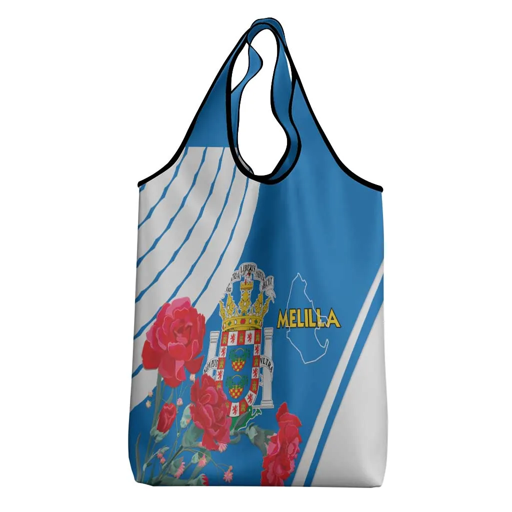 Melilla Spain Grocery Bag Coat Of Arms With Map LT15