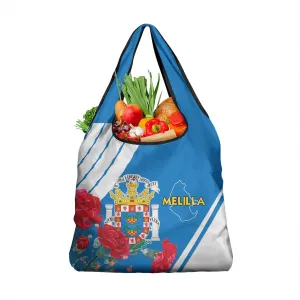Melilla Spain Grocery Bag Coat Of Arms With Map LT15
