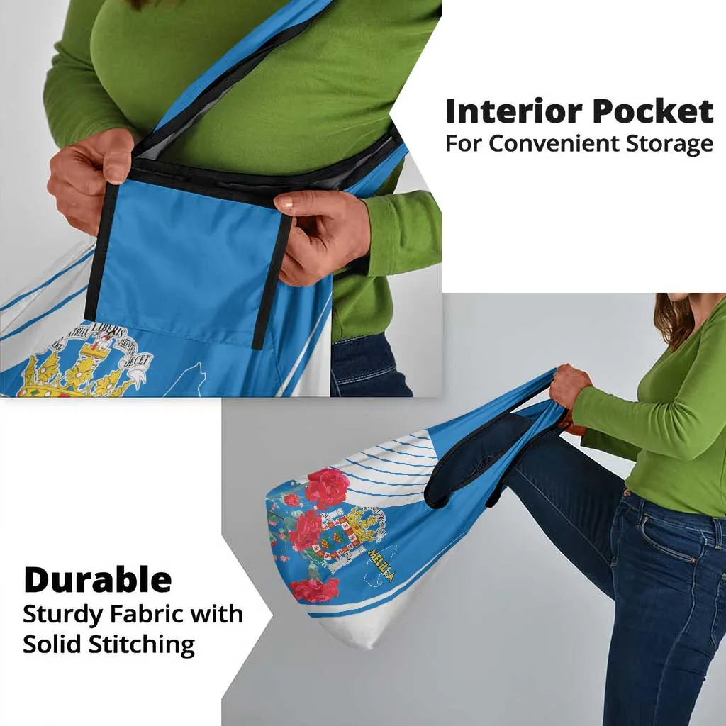 Melilla Spain Grocery Bag Coat Of Arms With Map LT15