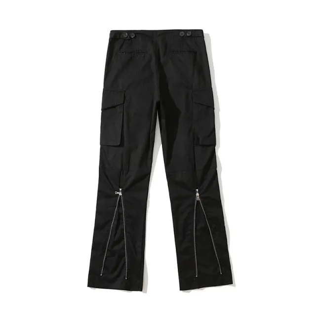 Men and Women Streetwear Cargo Pants Baggy Retro Trousers