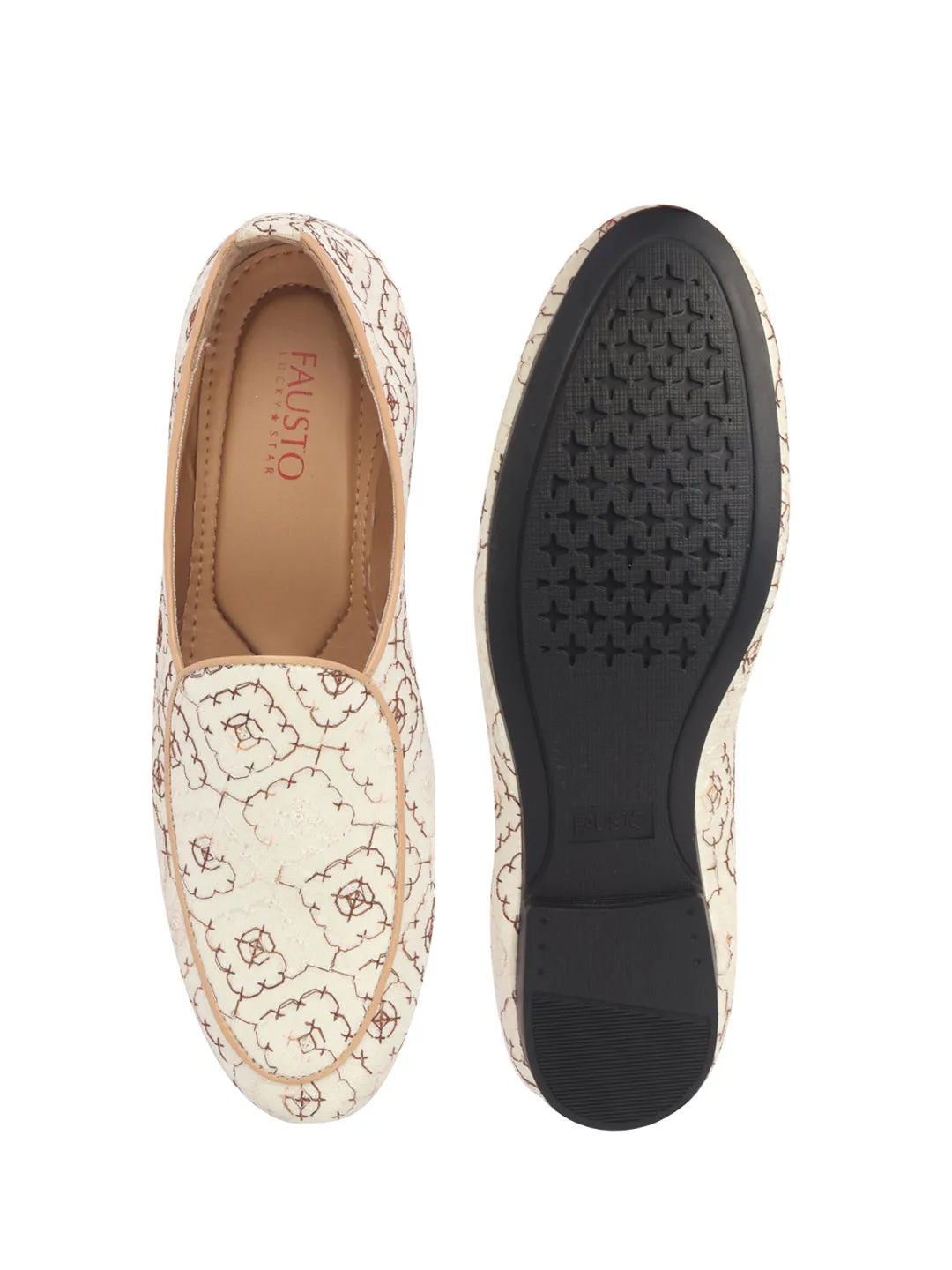 Men Ethnic Embroidered Design Handcrafted Juttis |Premium Fabric Slip ons Mojaris for Wedding |Traditional Sherwani Shoes|Soft Cushioned Insole