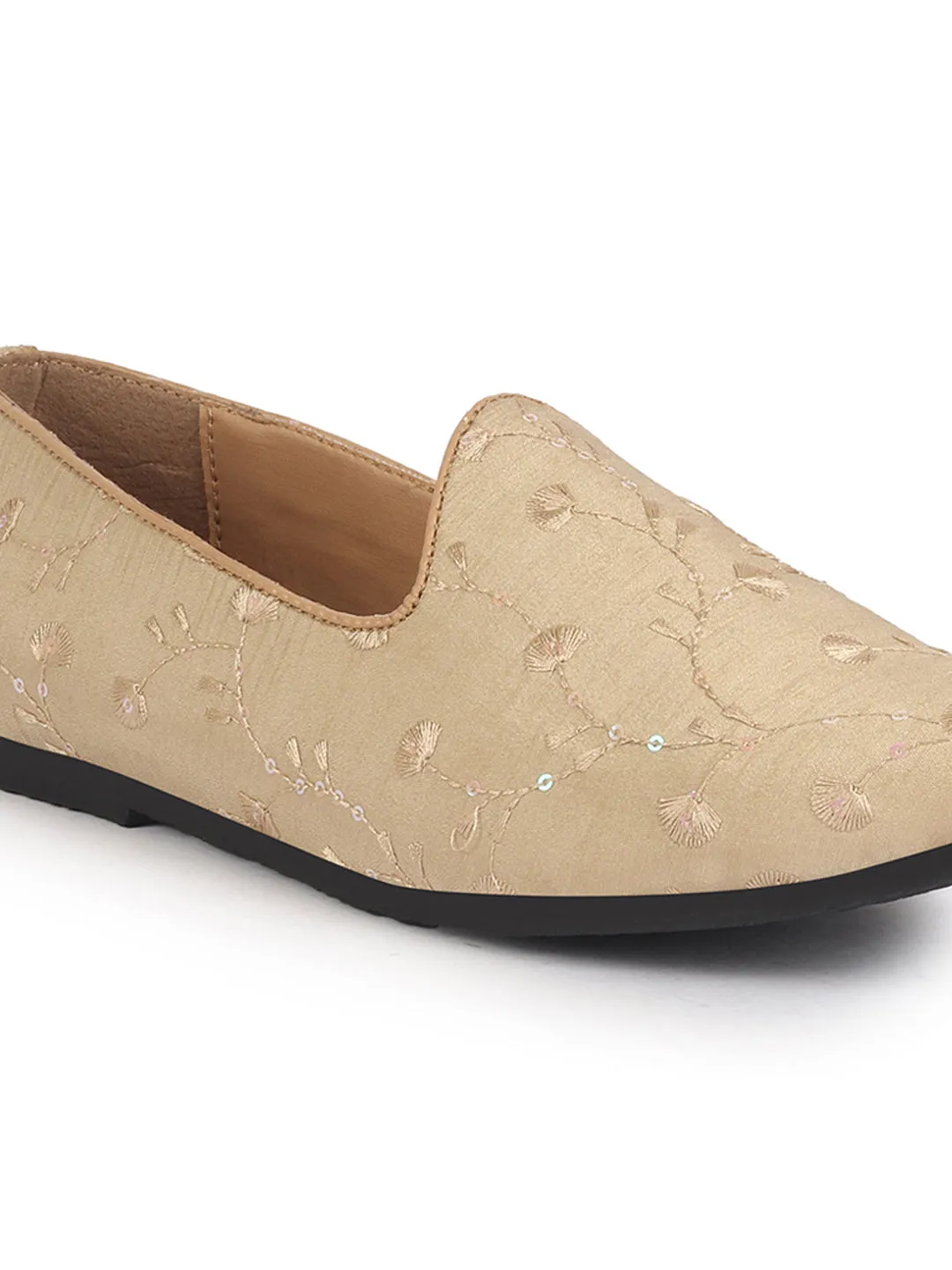 Men Golden Festive Embroidered Ethnic Slip On Juttis and Mojaris for Wedding|9 Colors|1-14UK Small Plus Sizes|Traditional Kurtas & Sherwani Shoe