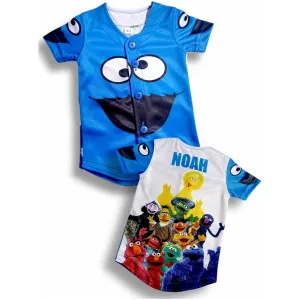 Men's Cookie Monster Baseball Jersey