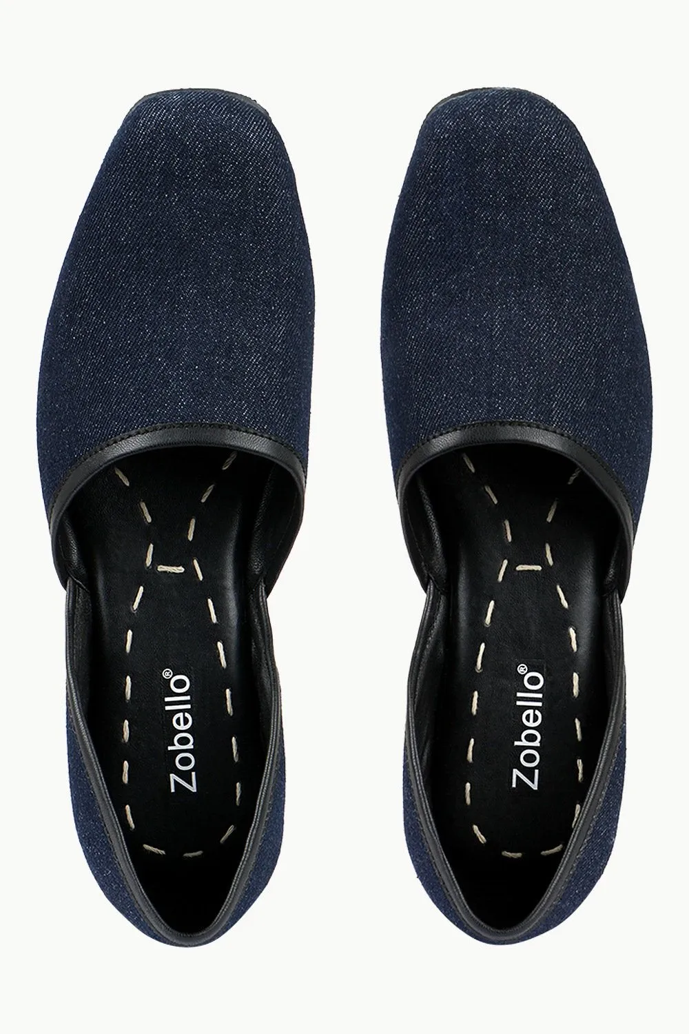 Mens Denim Navy Juttis