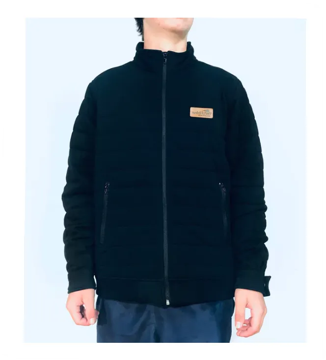 Mens Quilted Jacket Black