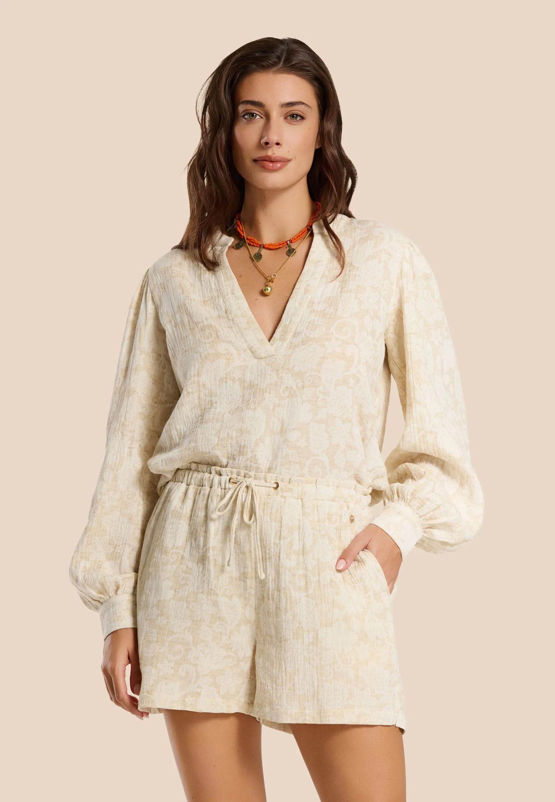 MILA shorts bohemian jacquard