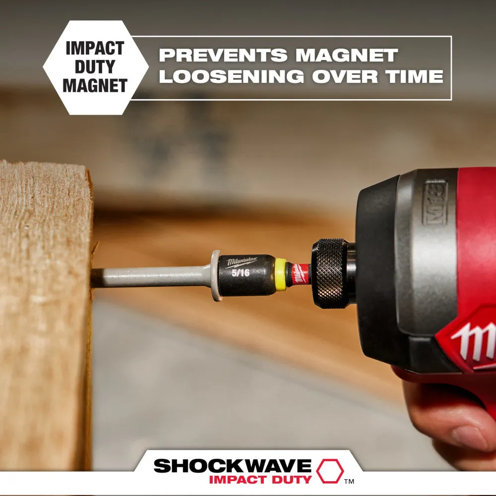 Milwaukee 49-66-4703 SHOCKWAVE Impact Duty 5/16" x 1-7/8" Magnetic Nut Driver - 10 bulk