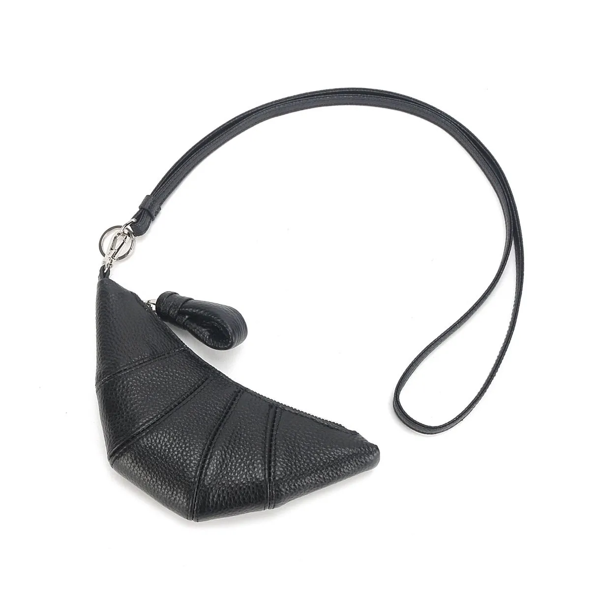 Mini Crescent Leather Bag