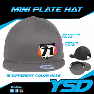 Mini plate Flat bill hat