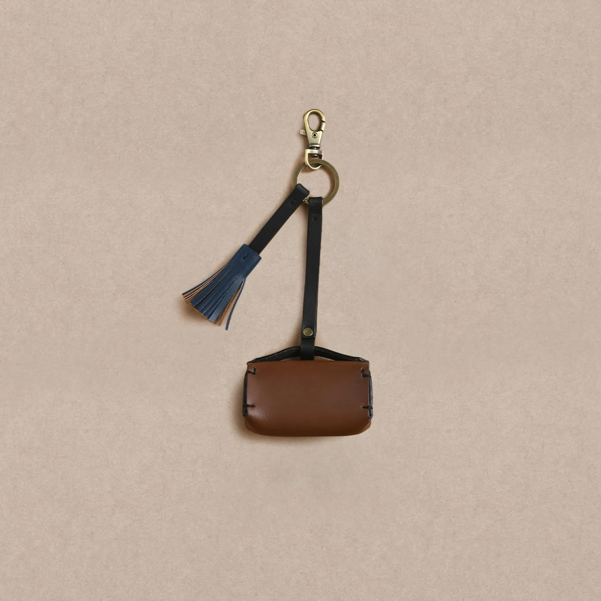 Mini Tool Box Bag Charm - Tan
