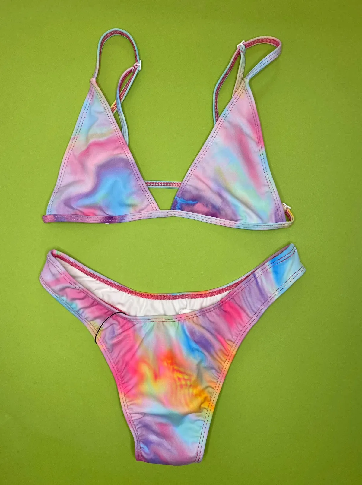 Minimale Animale: Mirage Triangle Bikini Top - Caribbean Dream