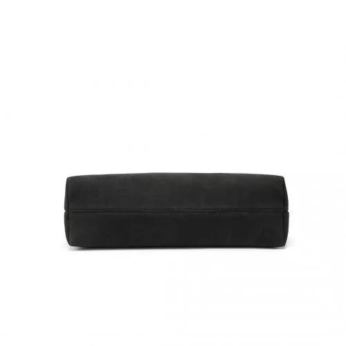 Miss Lulu Minimalist Chic Tote With Personality - Black