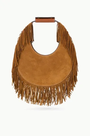 Moon Tote Bag- Tan Fringe