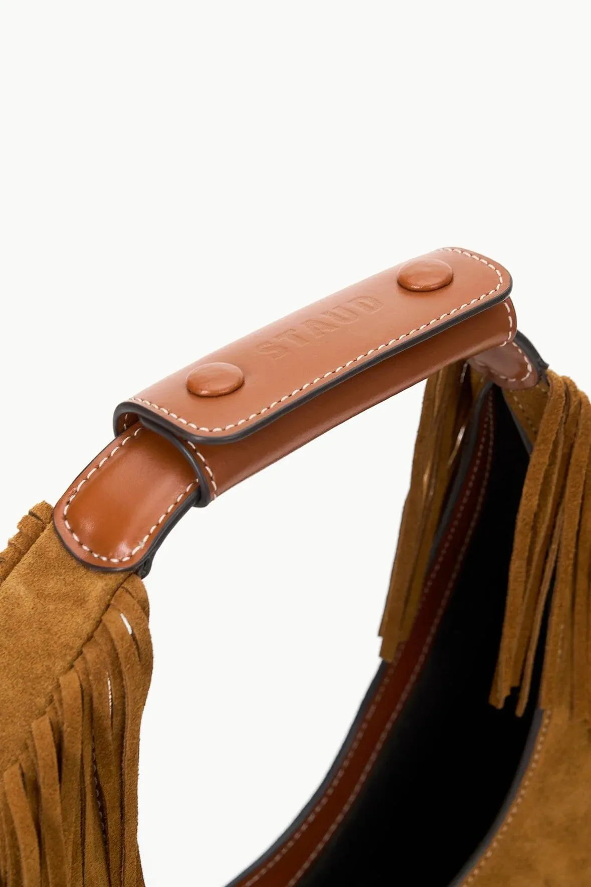 Moon Tote Bag- Tan Fringe