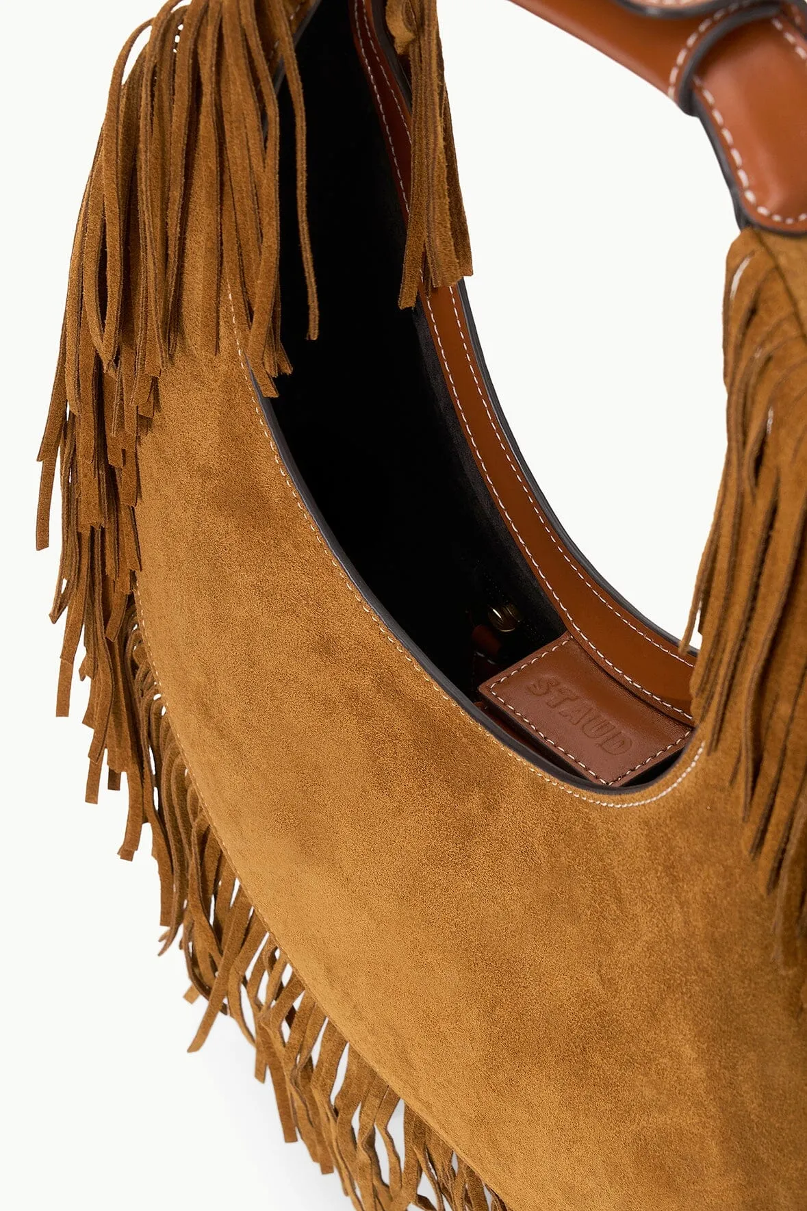 Moon Tote Bag- Tan Fringe